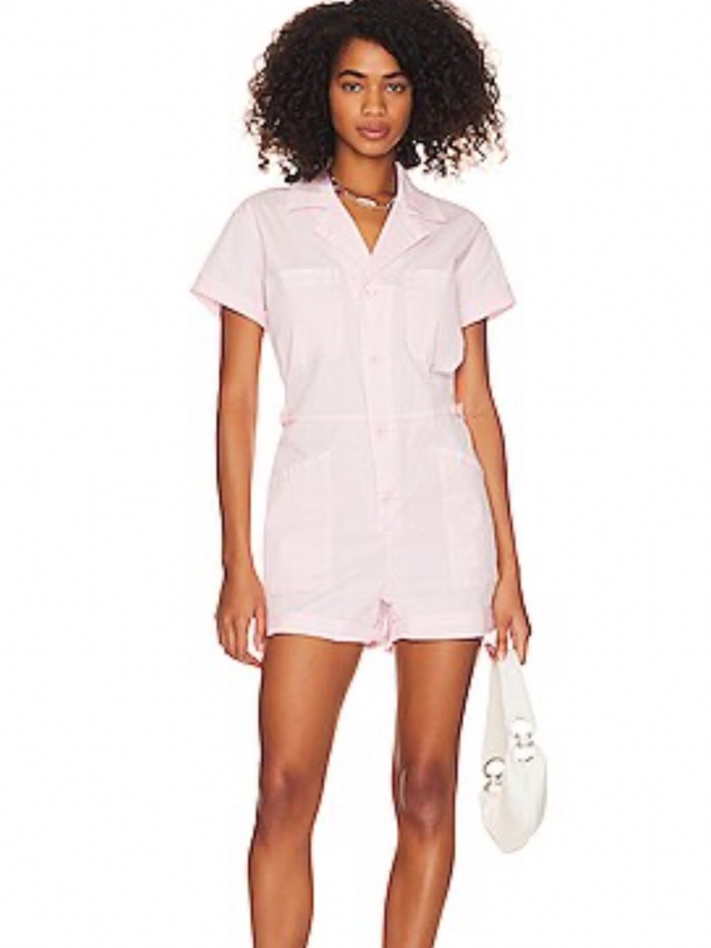 Pistola parker romper in pink mist